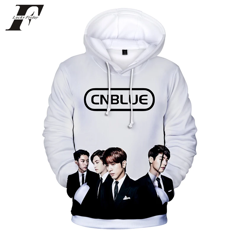 LUCKYFRIDAYF 2018 CNBlue Корейский Kpop 3D Принт толстовки Harajuku Модные женские/мужские