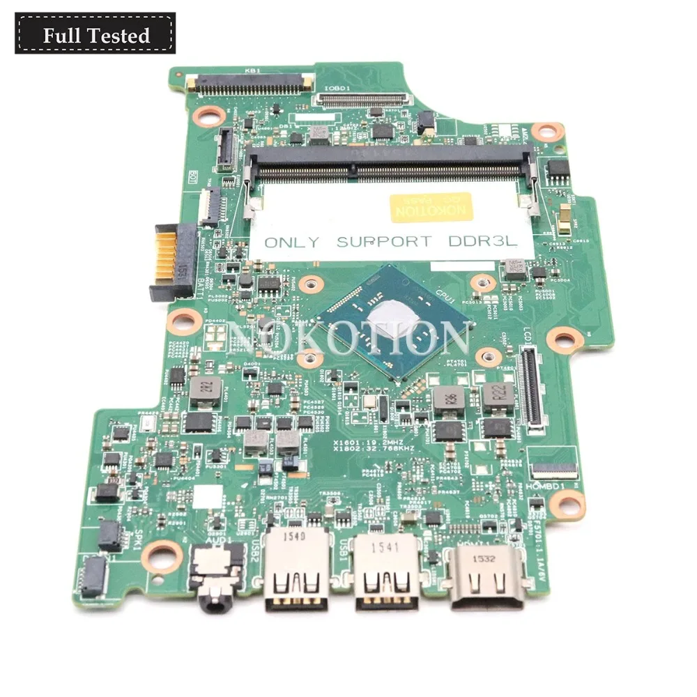 NOKOTION CN 08R7VD 14274 1 475W5 основная плата для DELL Inspiron 11 3152 3157 материнская ноутбука DDR3L