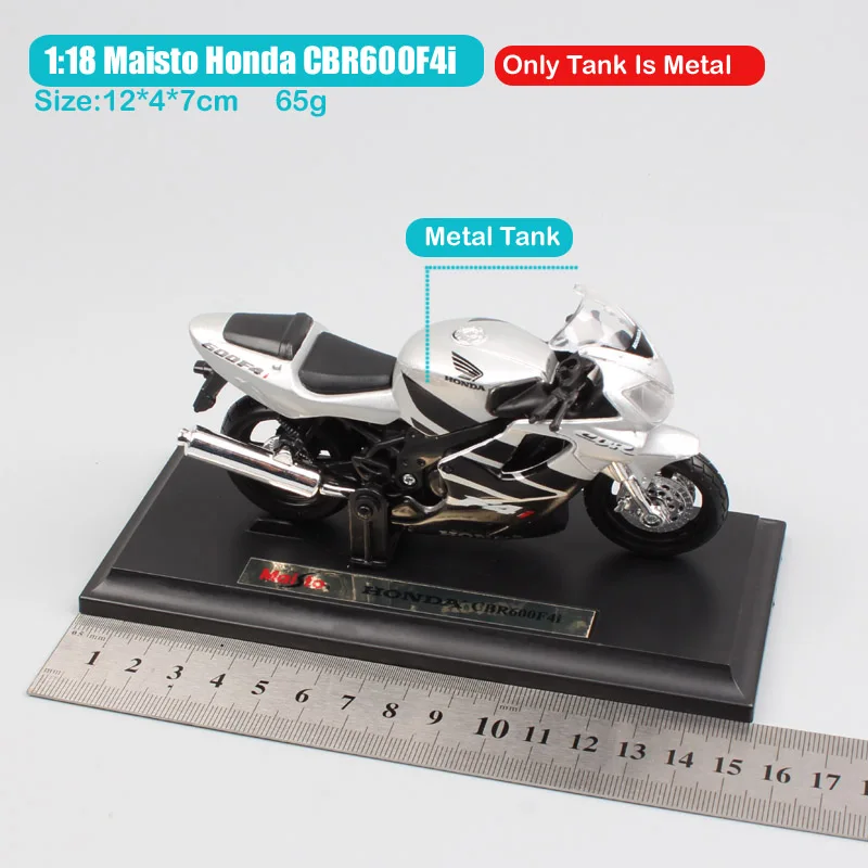 1:18 Масштаб Мини Maisto Honda CBR 600F4 600F Hurricane sportbikes литой мотоцикл реплики Игрушечная модель велосипеда 2000 для коллекции - Цвет: Honda CBR600F4i