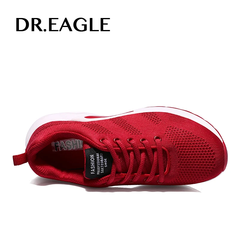 DR.EAGLE женская спортивная обувь с воздушной подушкой для бега женские красные