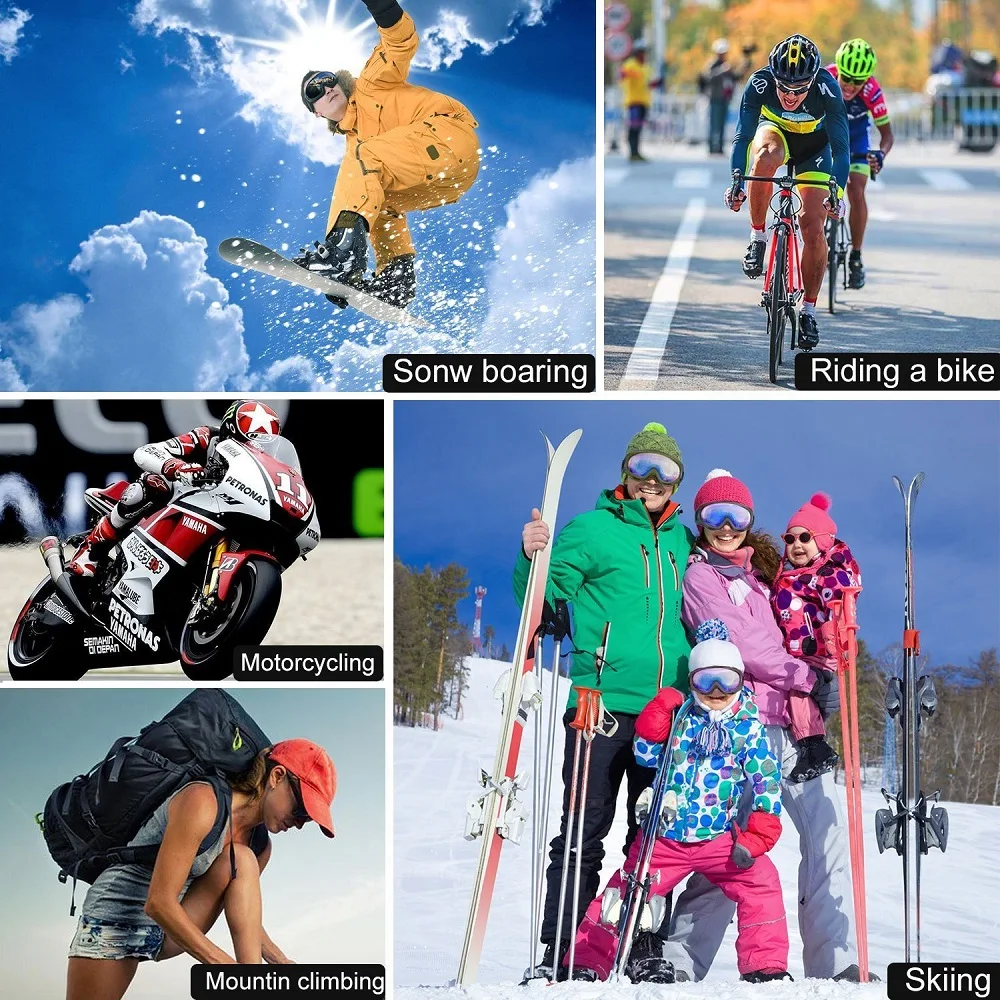 Мужские и женские лыжные очки для зимы сноуборд катание на лыжах снегоходах сани