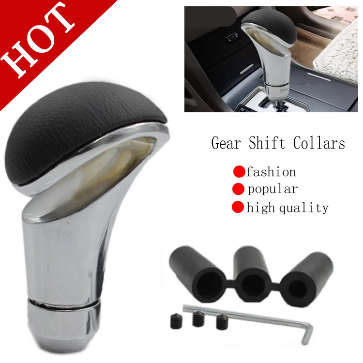 Бесплатная доставка Momo Racing Style кожаная черная ручка переключения рулевого