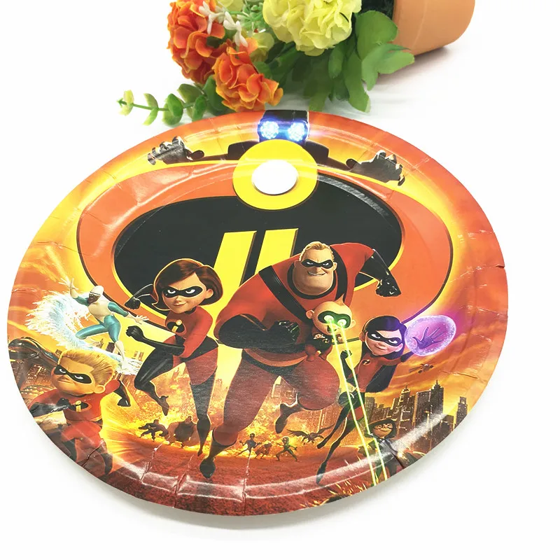 10pcs the incredible plates birthday party supplies The Incredible disposable paper | Дом и сад