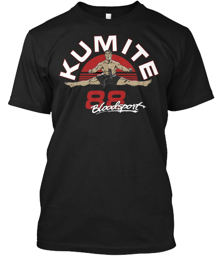 Ван Дамм Кровавый спорт фильм Популярные Tagless футболка|t-shirt t-shirt|movie t-shirtt-shirt tee |