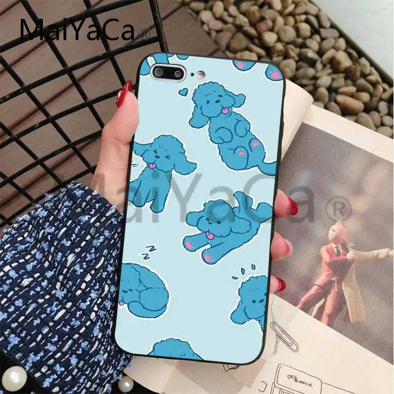 Мягкий чехол MaiYaCa Yuri on Ice Makkachin для Apple iphone 5 5s 5c SE и 6s 7 8 мобильный