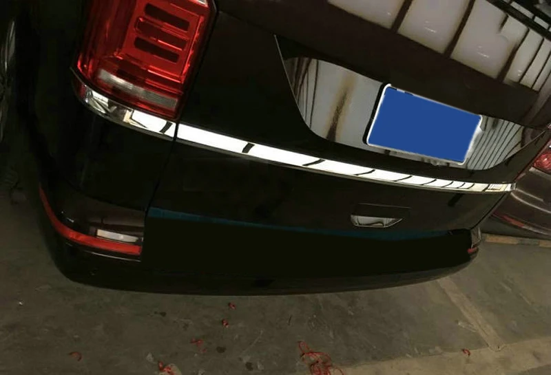

For Volkswagen Transporter (T6) Caravelle 2017-2018 ABS Exterior Accessories Tailgate Rear Upper Botttom Gate Cover Trim