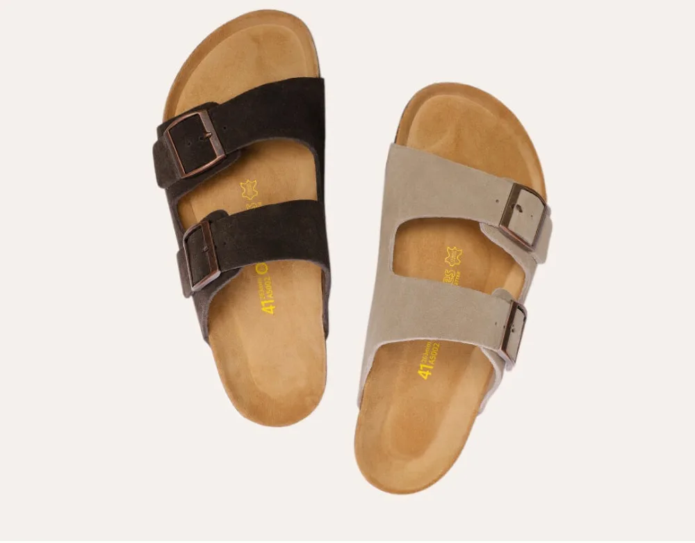 Xiaomi youpin Aishoes/мужские летние Красивые пробковые сандалии из мягкой воловьей кожи; пляжные сандалии; модные повседневные Нескользящие пробковые тапочки