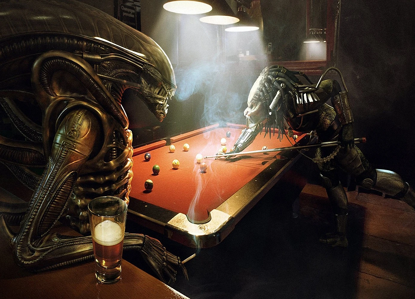 Alien VS Predator биллиардные постеры настенные стикеры 30X42 см HD ностальгия ретро