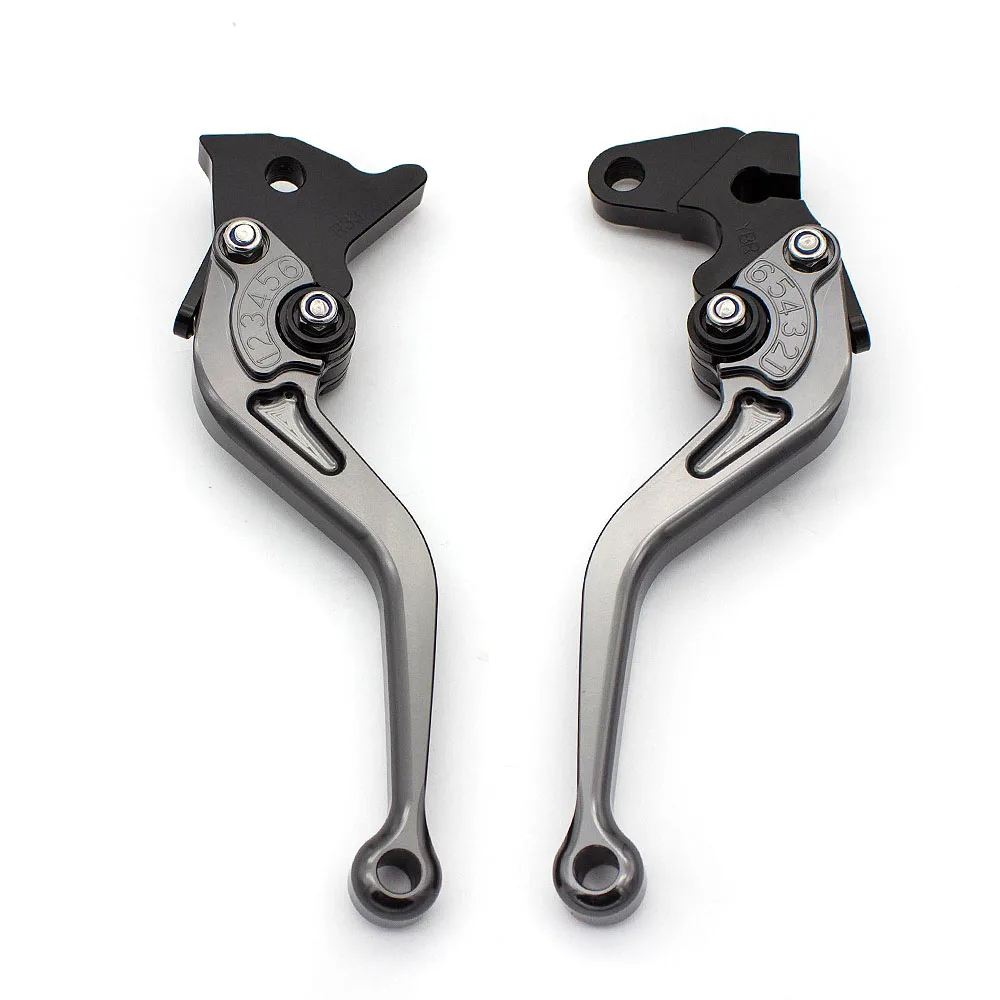 Grey FX CNC для Yamaha Virago 250 1988-2007 Virago 750 1988-1997 Virago 535 1987 аксессуары для мотоциклов Короткие тормозные рычаги сцепления - Цвет: Grey