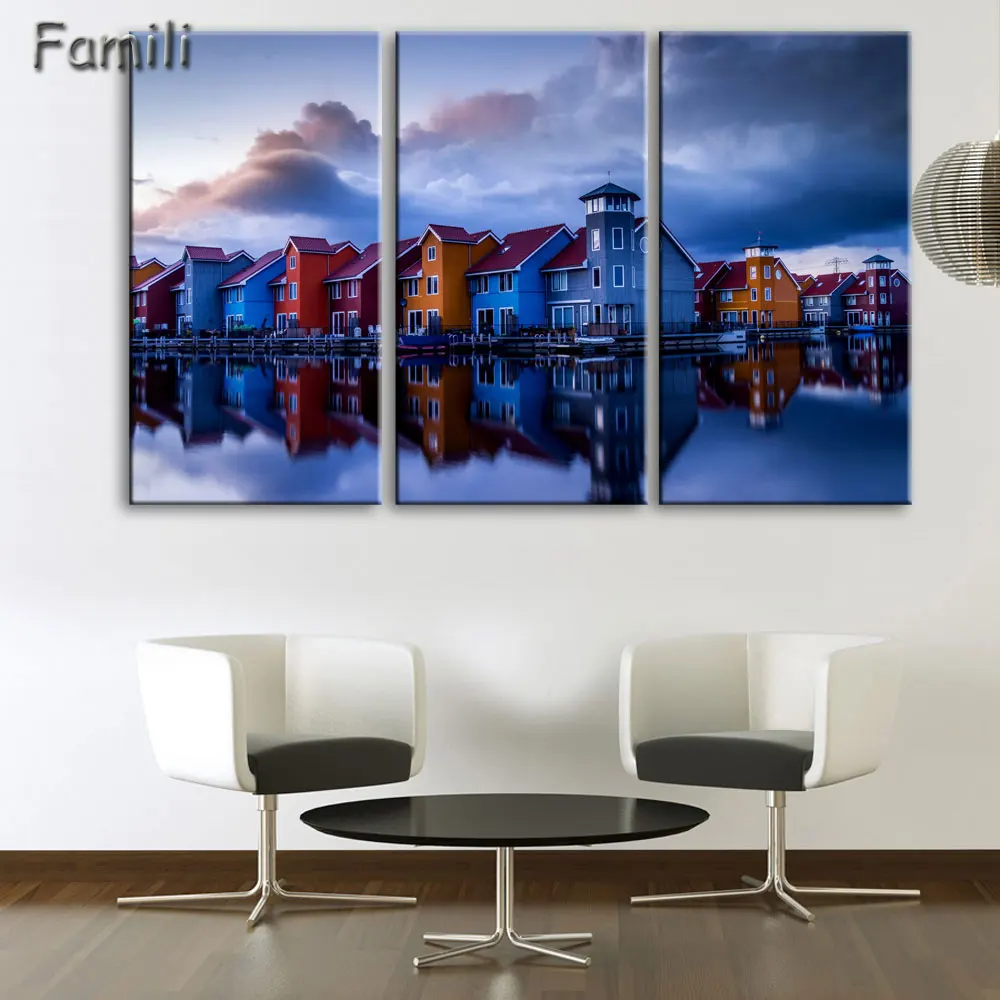 3 Панели холст искусство дом канал домашний декор настенная живопись принты