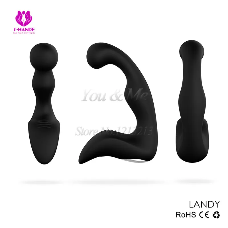 Мощная силиконовая Анальная пробка 9 скоростей искусственный массажер простаты