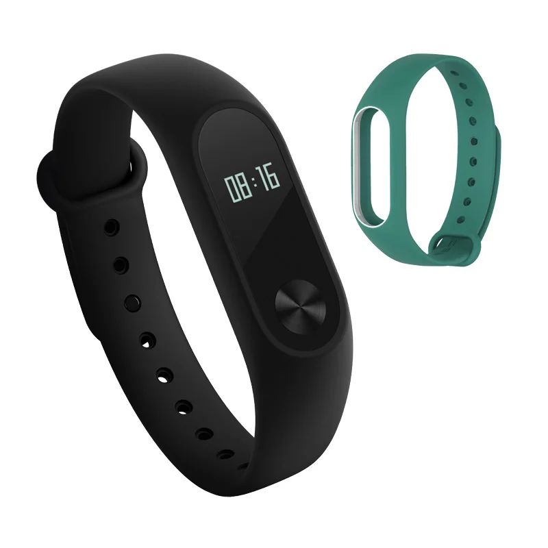 Xiaomi mi Band 2 Смарт-браслет Фитнес браслет mi Band 2 крепление для спортивной камеры Xiao mi Band2 сенсорный экран монитор сердечного ритма Smartband - Цвет: Jade white