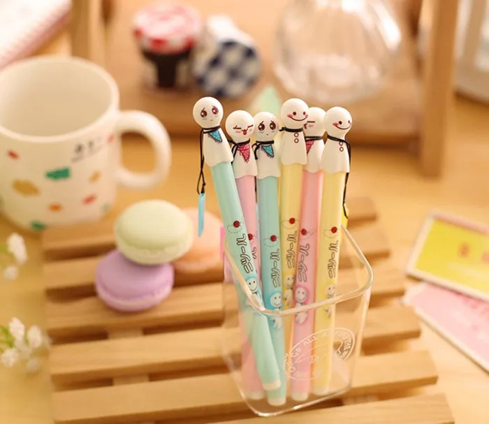 3 шт. корейский Канцтовары мультфильм кролик солнечная ручка в виде куклы реклама