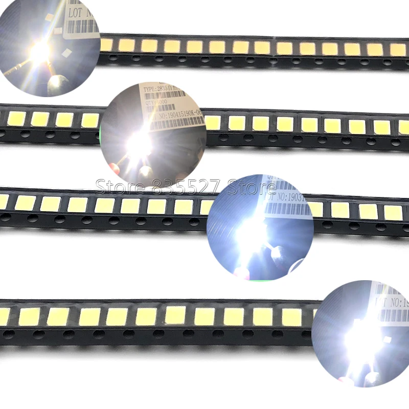 1000 шт./лот 2835 SMD СВЕТОДИОДНЫЙ 23-25LM чистый белый/натуральный белый/теплый белый/холодный белый светодиодный светильник