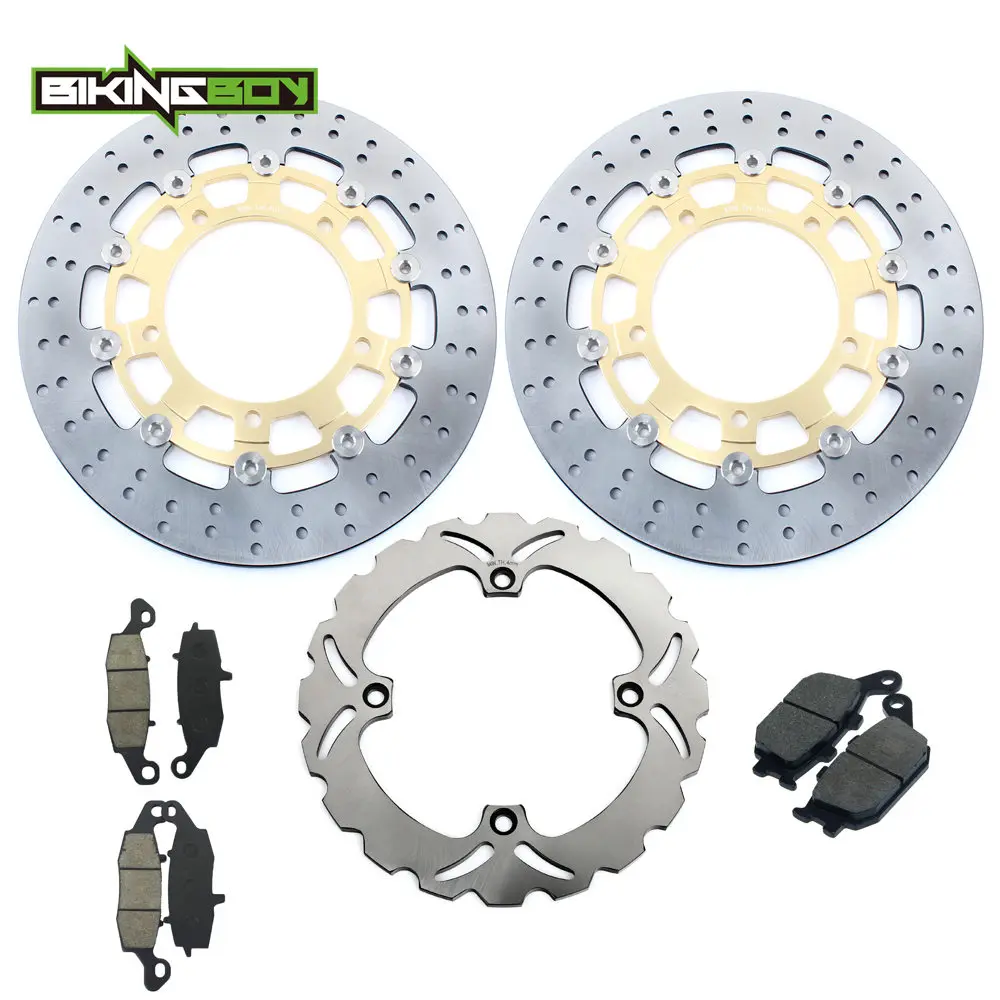 Диски тормозные передние и задние BIKINGBOY для SUZUKI DL 650 V-storm 07 08 09 10 11 12 13 14 15 с комплектом колодок.