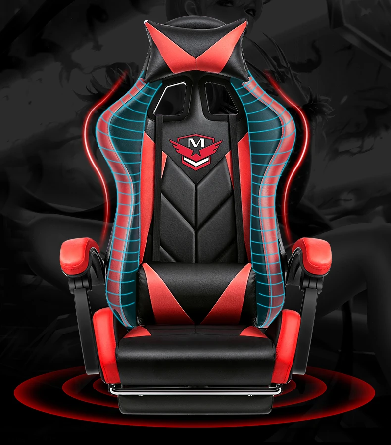 Роскошное Качество M001 Live Poltrona Gaming Silla Gamer Boss стул колесо может лежать Эргономика Синтетическая кожаная офисная мебель