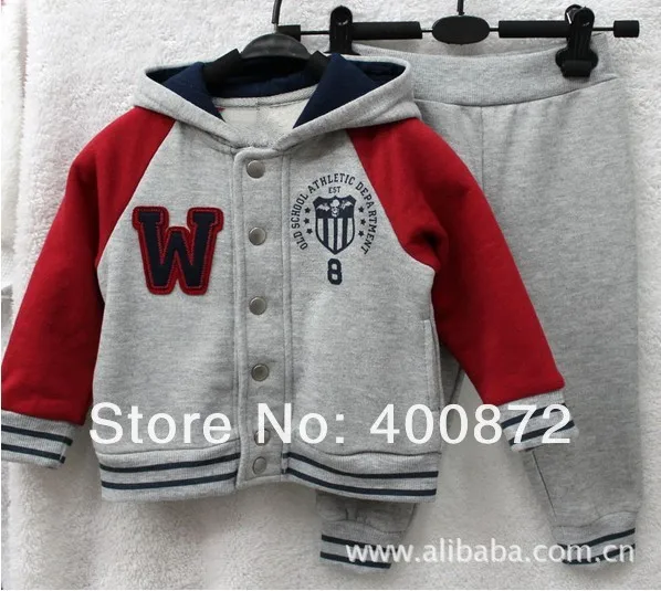 2017 Детские комплекты одежды спортивные для маленьких мальчиков модный Детский