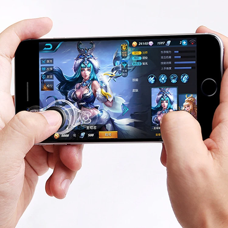 Круглый игровой джойстик Winex планшетовый для Iphone и Android контроллер PUBG Fortnite на