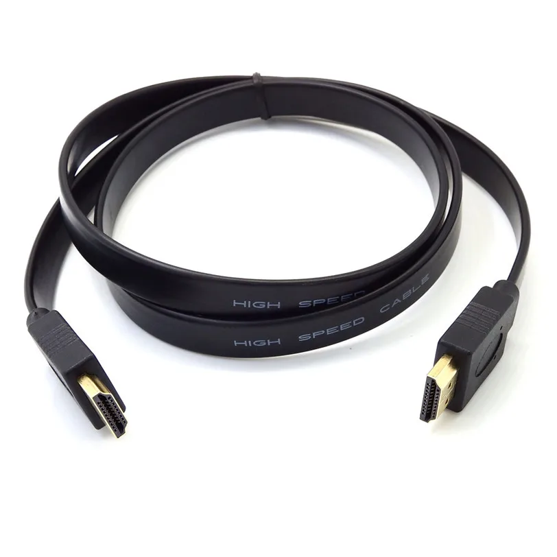 Full HD короткий HDMI штекер-штекер плоский кабель Шнур для аудио видео TV PS3 May31