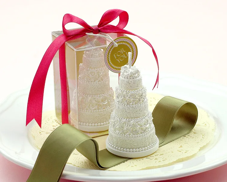 (Упаковка из 10 свечей) элегантный свадебный торт в форме свечи Свадебные душ