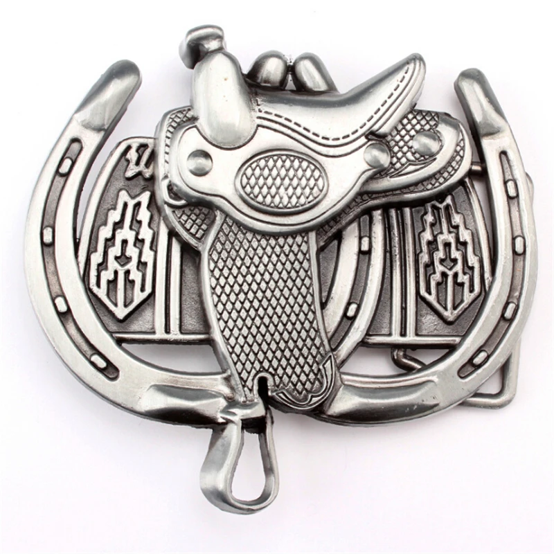 Металлическая пряжка для ремня западная ковбойская лошадь ферма седло в