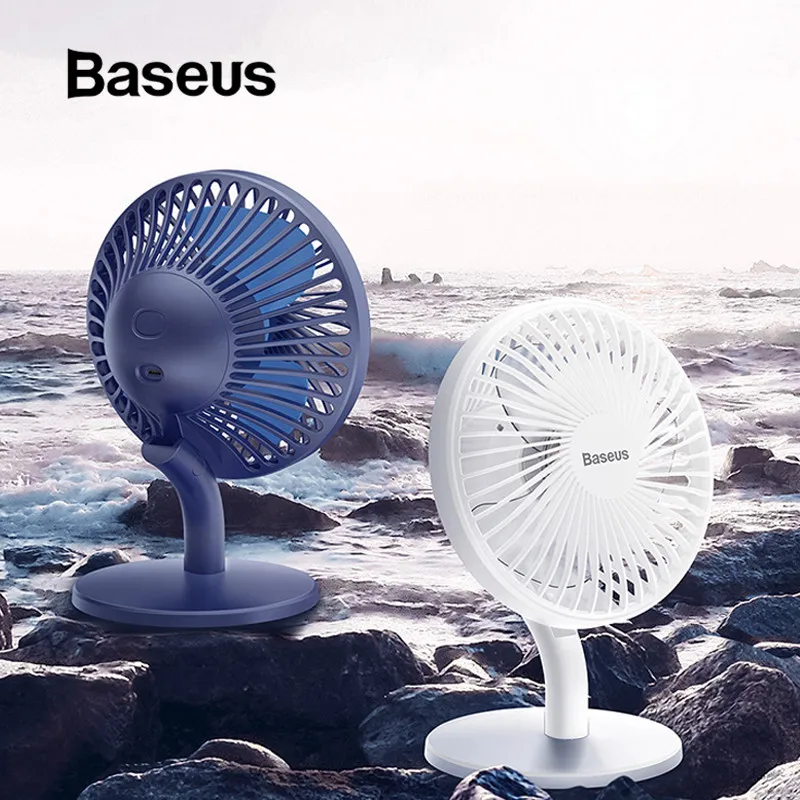 Baseus настольный USB вентилятор мини охлаждения аккумуляторов охладитель воздуха
