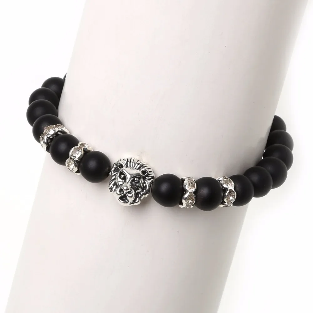 Оптовая продажа позолоченные и серебряные браслеты в античном стиле Будда Лев