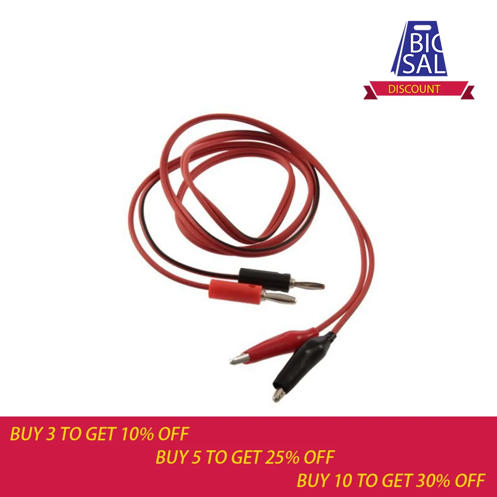 Тестовые провода типа Аллигатор/щуп крокодил 1 шт. кабель со штекером банан для