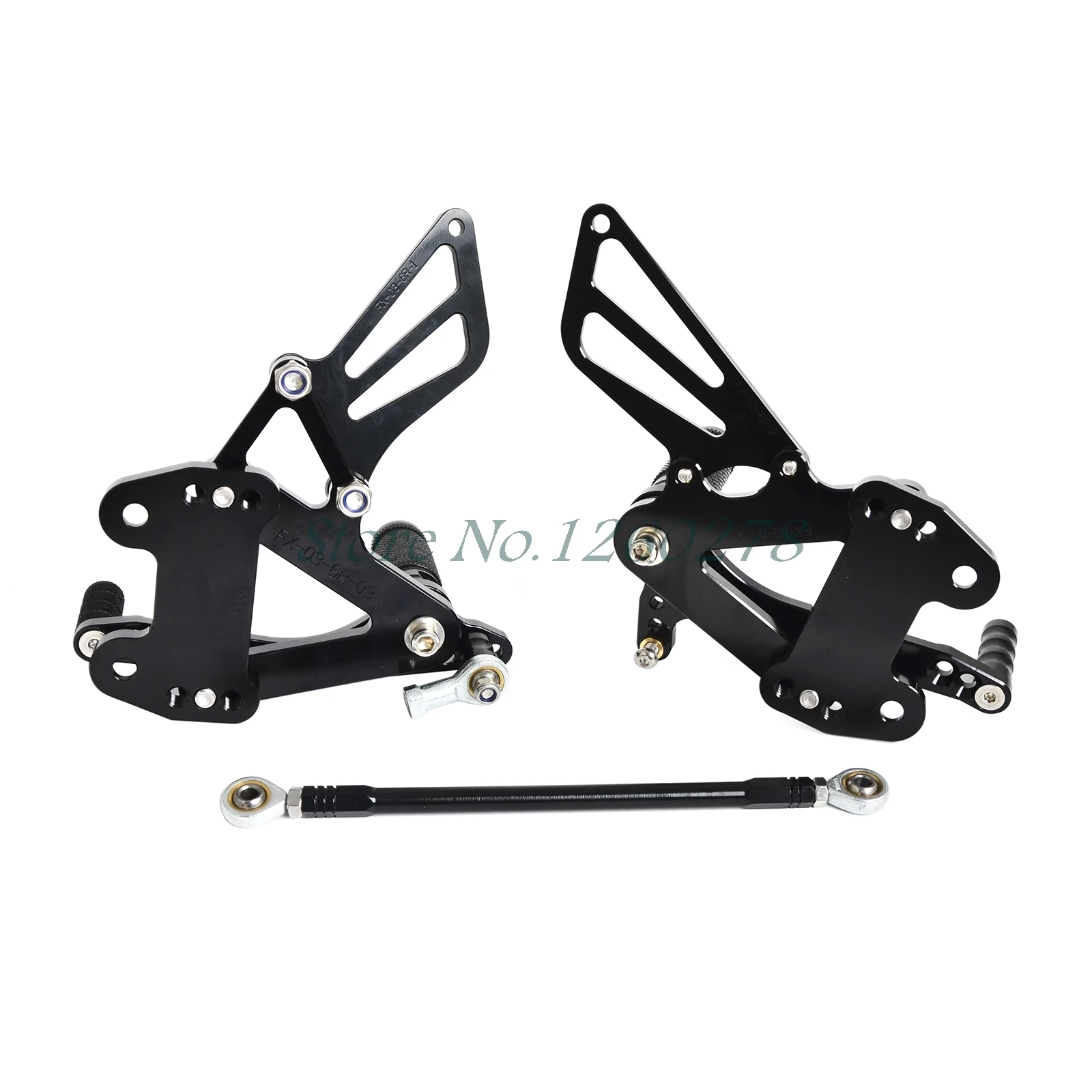 Комплект регулируемых кронштейнов NICECNC для подножки Kawasaki Ninja ZX6 ZX6R 1998-2002 ZX9R 1998-2003
