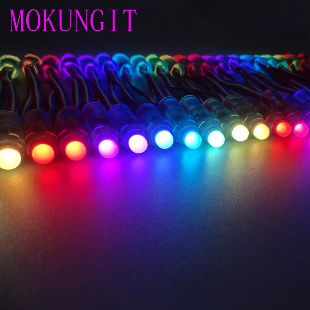 1000 шт. 50 шт./струна WS2811 12 мм 1 светодиодный пиксельный модуль F8 RGB узел
