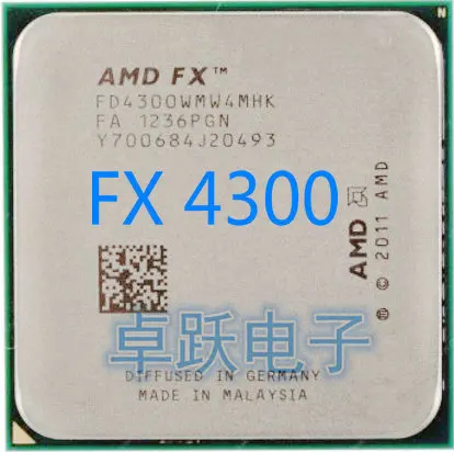 Процессор AMD FX 4300 AM3 + 3 8 ГГц/4 Мб/95 Вт четырехъядерный процессор последовательные
