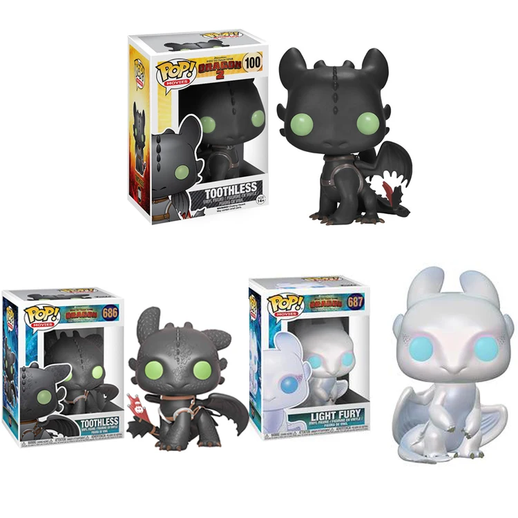 Funko POP Беззубик Как приручить своих драконов Ночная ярость игрушка 10 см ПВХ