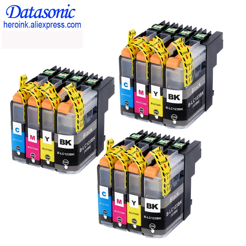 

12PK For Brother LC123 Ink Cartridge Compatible For MFC-J4510DW MFC-J4610DW Printer Ink Cartridge LC 123 MFC-J4410DW J4710DW