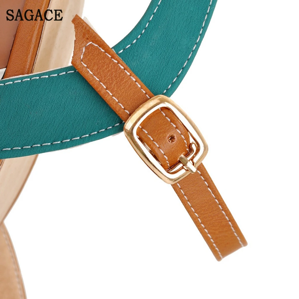 Сандалии SAGACE женские на высоком каблуке пикантные босоножки толстой подошве с