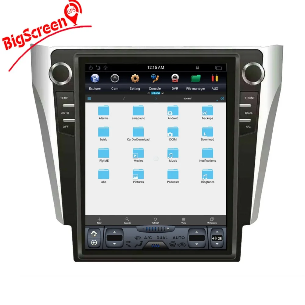 12," Android 7,1 Оперативная память 2 Гб Встроенная память 32/64GB Автомобильный DVD Плеер gps Navi для Toyota Camry Aurion 2013- радио перекодировщик стерео головное устройство