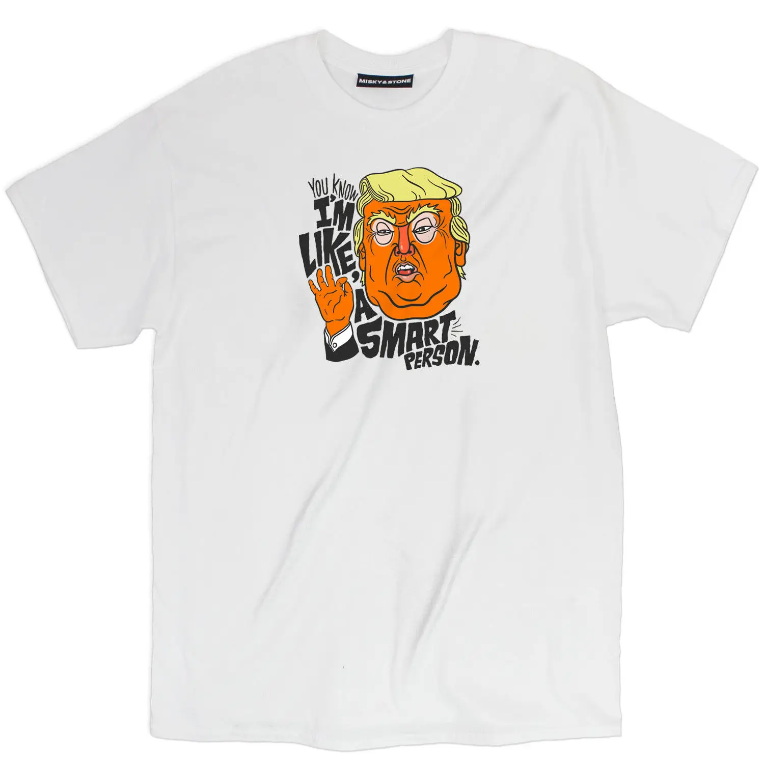Возьмите misky и камень Смешные анти Трамп персонажа из мультфильма свободный крой
