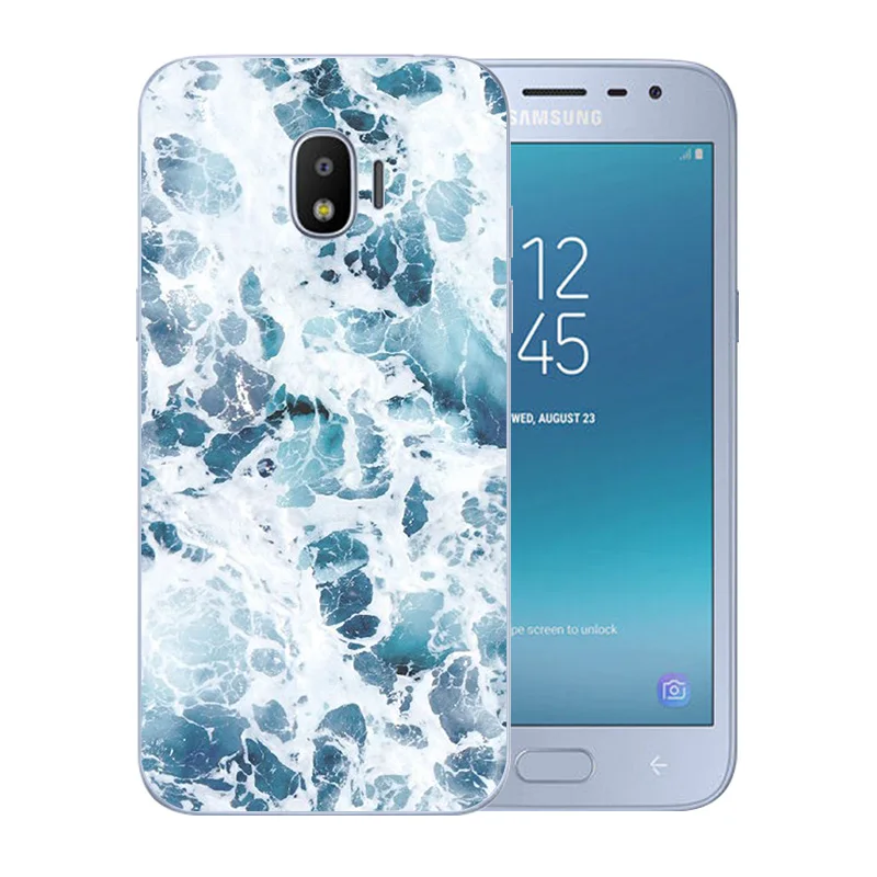 Clear TPU 5.0 inch for Samsung Galaxy J2 Pro 2018/ SM-J250F Silicone Color Stone Pattern Shell 2018 Back Cover |