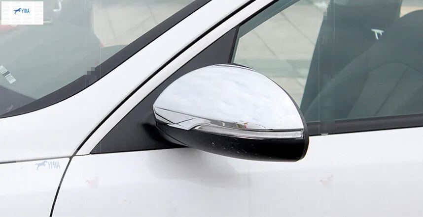 

Lapetus Chrome Side Door Rearview Mirror Stripe Protector Cover Trim 2 Pcs / Set Fit For KIA Optima K5 2016 2017 ABS