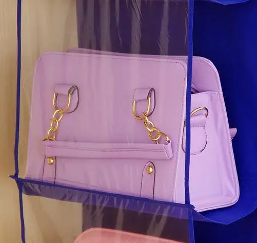 Koop Nieuwe Komen 6 Zakken Opknoping Opbergtas Purse Handtas Draagtas Organizer Closet Rack Hangers 4 Kleur