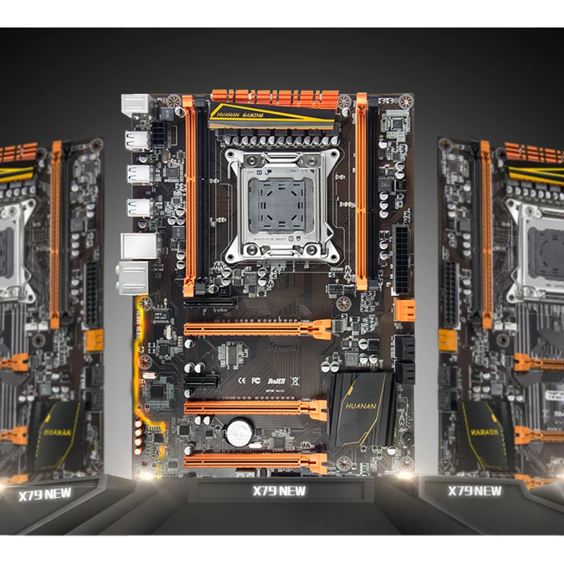 Новое поступление! Материнская плата HUANAN deluxe X79 с процессором Xeon E5 1620 SROLC и 32 Гб (4*8
