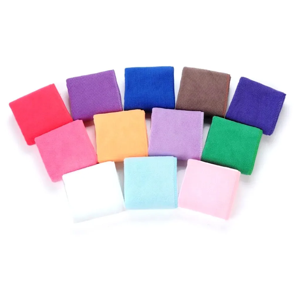 Оптовая продажа 10 шт. квадратное роскошное полотенце из мягкого волокна для