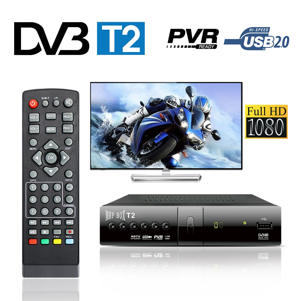 Dvb T2 ТВ Приемник H.264 1080 P HD MNP Smart Box TV Media Player телевизор DVB Телеприставки свободная