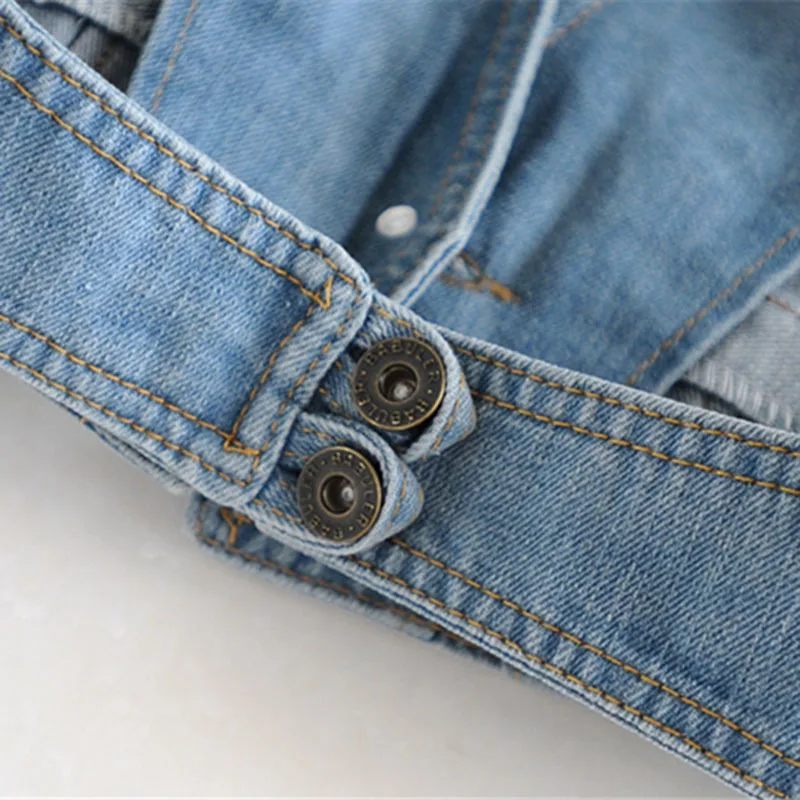 

Women Cotton Hooded Denim Waistcoat Jean Vest Rock Punk Sleeveless Backless Jacket Streetwear Hollow Out Gilet Fashion 223-313