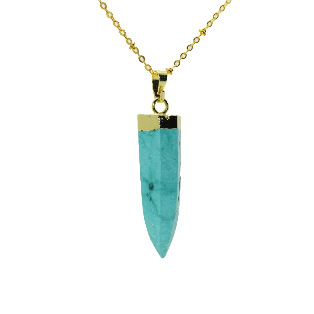 1 шт. натуральное Мраморное ожерелье с драгоценным камнем золотой ободок