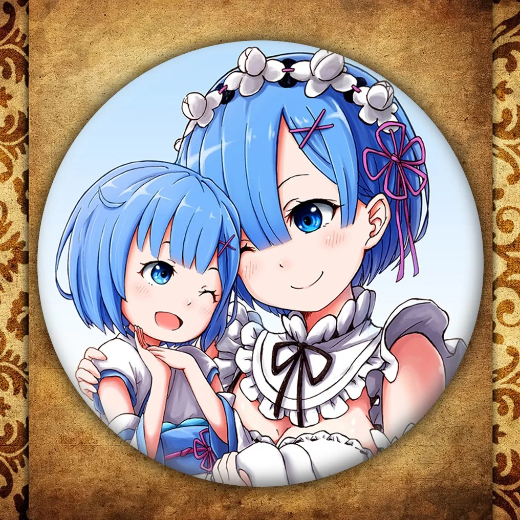 Аниме RE Zero Badge модная металлическая брошь в виде японского мультфильма Начиная