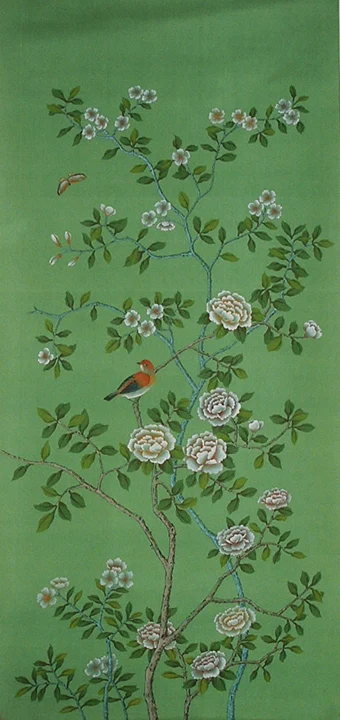 Chinoiserie модные украшения Европа Стиль расписанную обои живопись цветы с птицами обоев много фотографий дополнительно