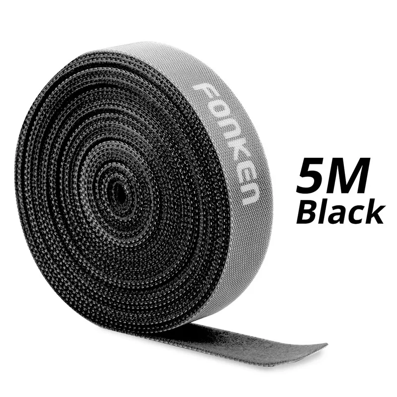 5m Black Ankndo кабель управление USB кабель Органайзер провода обмотки наушников Держатель мыши провода наушников держатель HDMI шнур клип протектор - Цвет: 5m Black