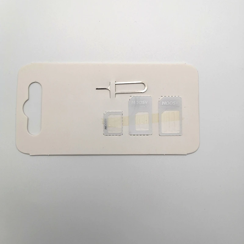 Адаптер для sim-карты 4 в 1 Noosy Nano Micro SIM Адаптер Стандартные адаптеры для sim-карт ключ для извлечения для iPhone samsung
