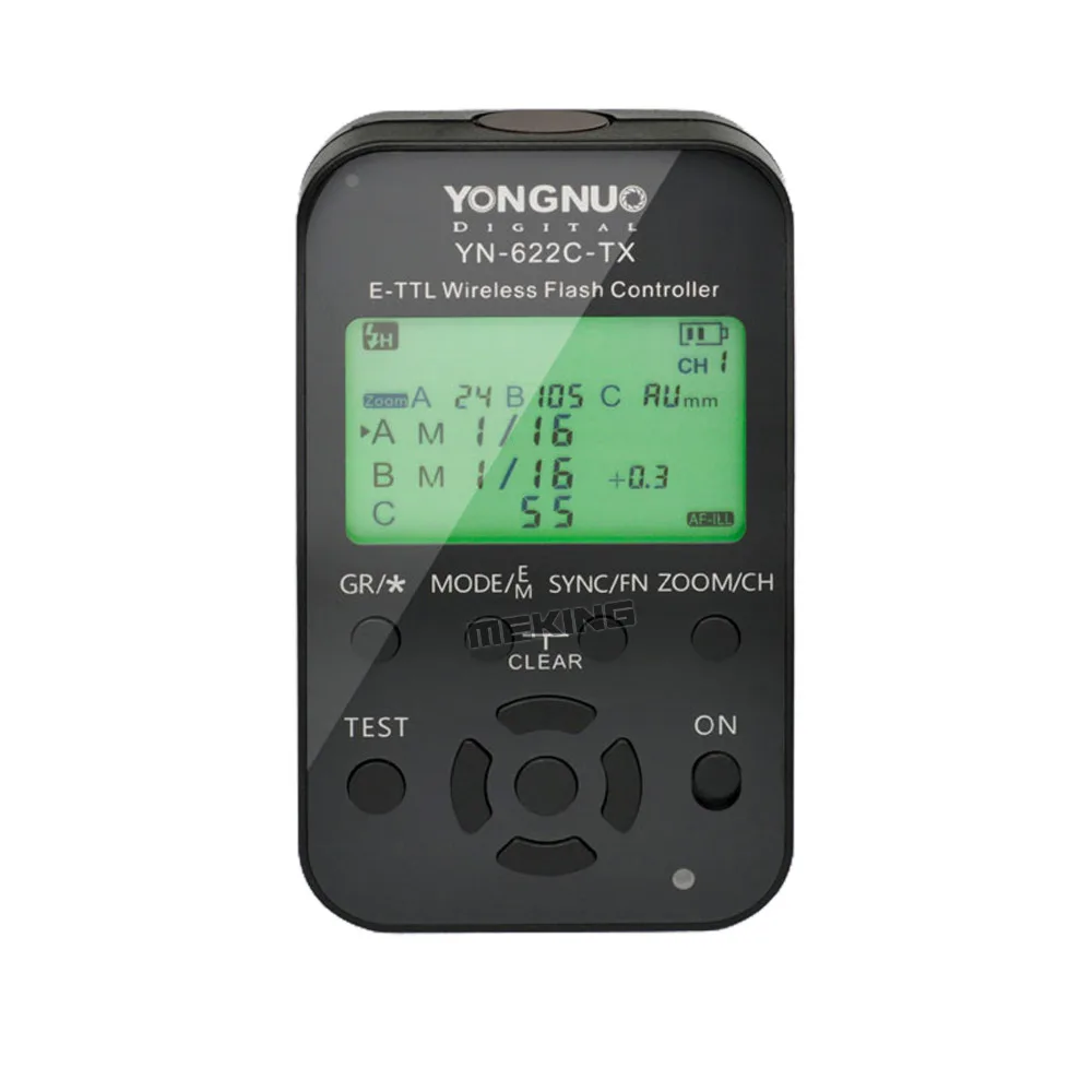 Беспроводной контроллер вспышки Yongnuo YN 622C TX TTL ЖК дисплей беспроводной спусковой