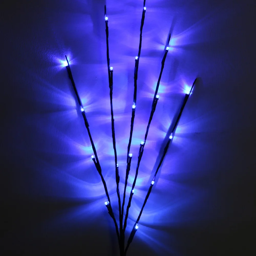 20 светодиодов ива ветка лампа Рождество Цветочный Свет Домашняя вечеринка сад